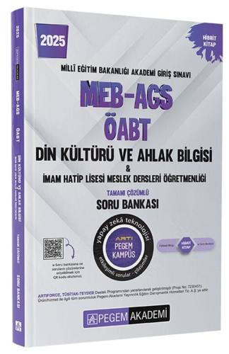 2025 MEB-AGS-ÖABT Din Kültürü ve Ahlak Bilgisi-İmam Hatip Lisesi Mes. Lisesi Öğretmenliği Tam. Çöz. Soru Bankası