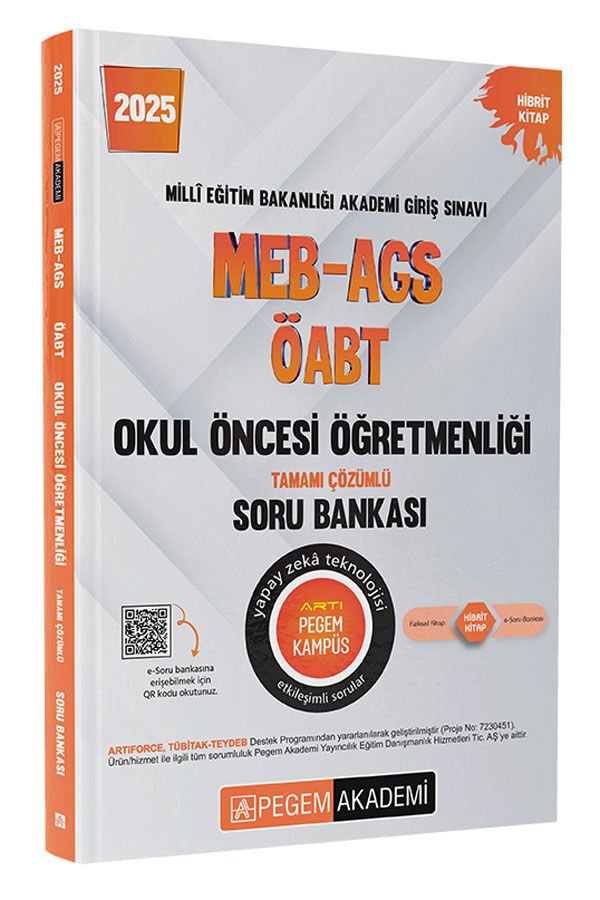 2025 MEB-AGS- ÖABT Okul Öncesi Öğretmenliği Tamamı Çözümlü Soru Bankası