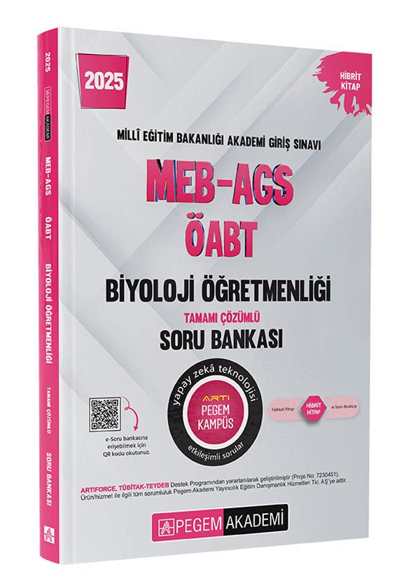 2025 MEB-AGS- Biyoloji Öğretmenliği Tamamı Çözümlü Soru Bankası