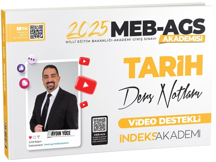 İNDEKS AKADEMİ 2025 MEB-AGS TARİH DERS NOTLARI VİDEO DESTEKLİ