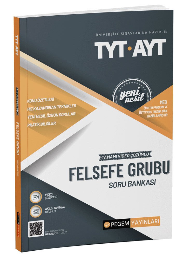 Pegem YKS TYT AYT Felsefe Grubu Soru Bankası Pegem Akademi Yayınları