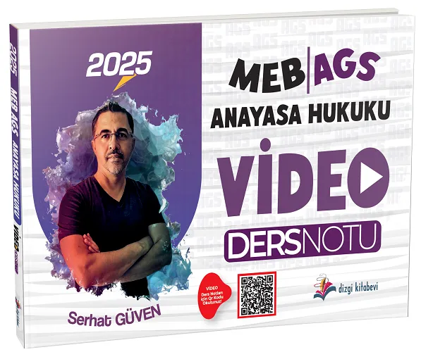 Dizgi Kitap 2025 MEB-AGS Anayasa Hukuku Video Ders Notu - Serhat Güven Dizgi Kitap