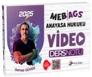 Dizgi Kitap 2025 MEB-AGS Anayasa Hukuku Video Ders Notu - Serhat Güven Dizgi Kitap