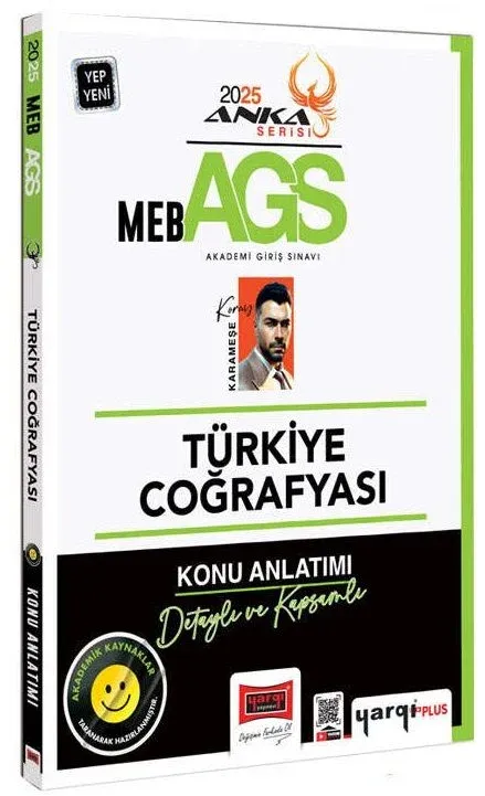 Yargı 2025 MEB-AGS Türkiye Coğrafyası Soru Bankası Çözümlü Anka Serisi - Turgay Kocakaya Yargı Yayınları