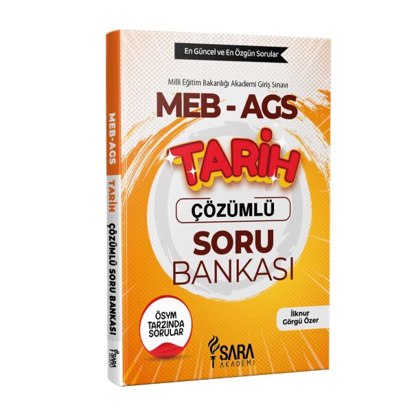 MEB-AGS TARİH  ÇÖZÜMLÜ SORU BANKASI - ŞARA AKADEMİ