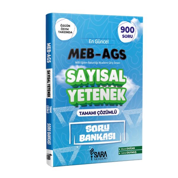 MEB-AGS SAYISAL YETENEK TAMAMI ÇÖZÜMLÜ SORU BANKASI - ŞARA AKADEMİ