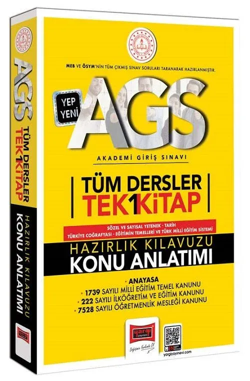 YARGI MEB - AGS TÜM DERSLER TEK KİTAP KONU ANLATIMI