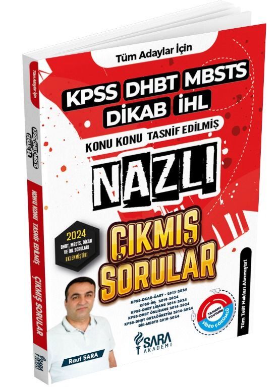 KPSS/DHBT/MBSTS/DİKAB/İHL NAZLI ÇIKMIŞ SORULAR KİTABI - Şara Akademi